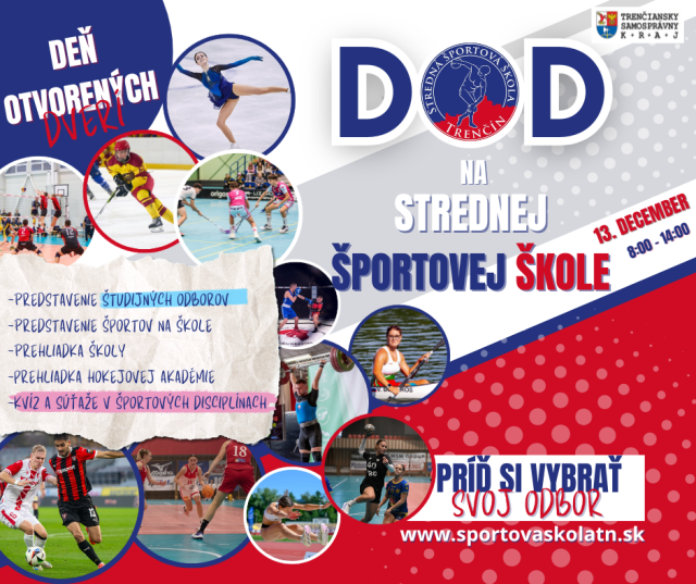 Deň otvorených dverí na Strednej športovej škole Trenčín!